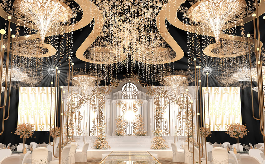 同仁花木兰喜事汇金色大厅效果展示